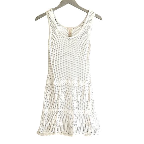 Sundance White Crochet Cotton Sundress - Picture 1 of 4
